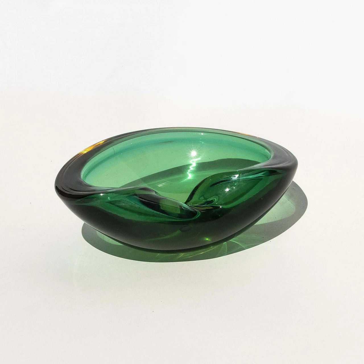 Posacenere in vetro di Murano nello stile di Flavio Poli, anni '60 1