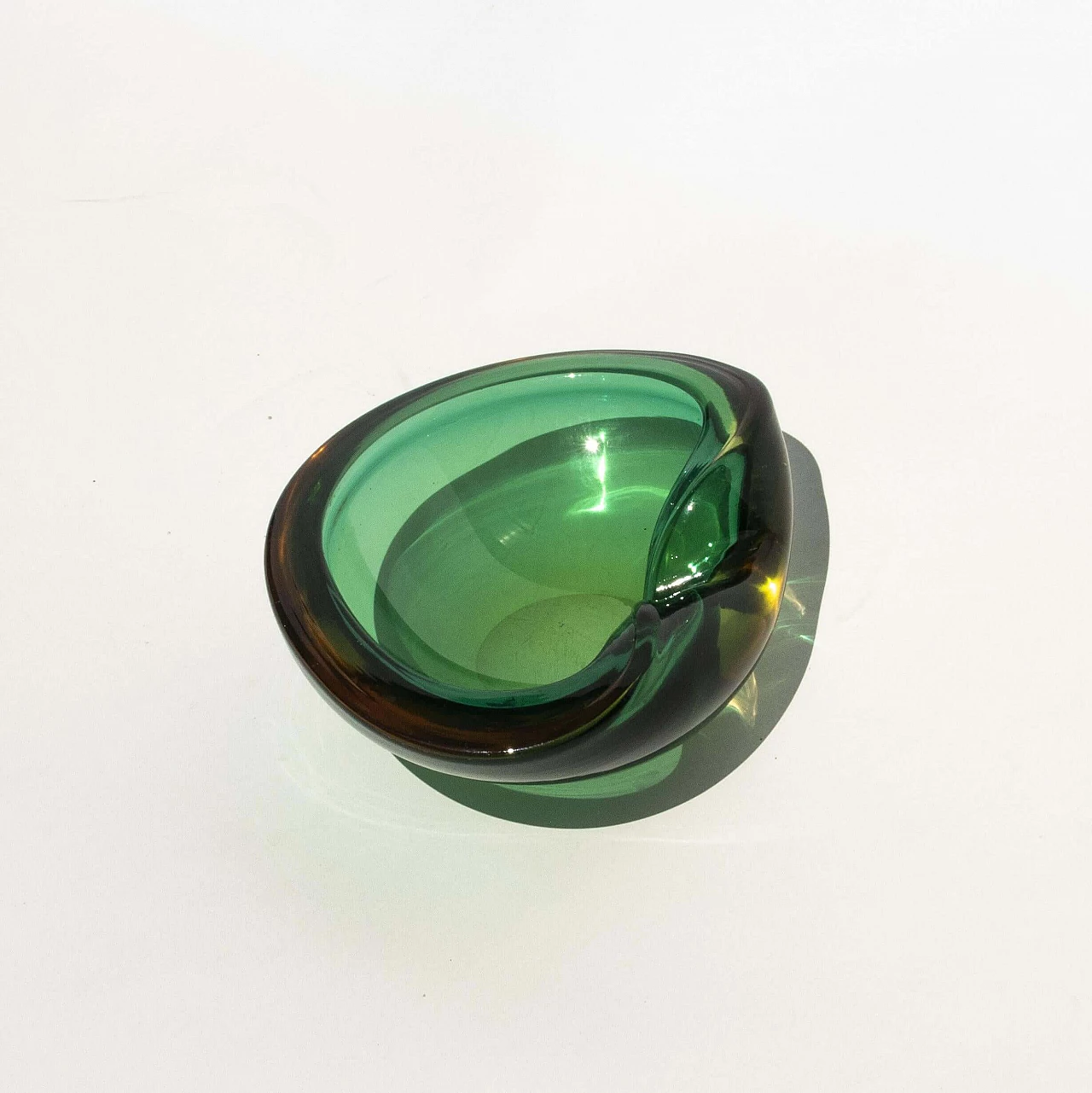 Posacenere in vetro di Murano nello stile di Flavio Poli, anni '60 2