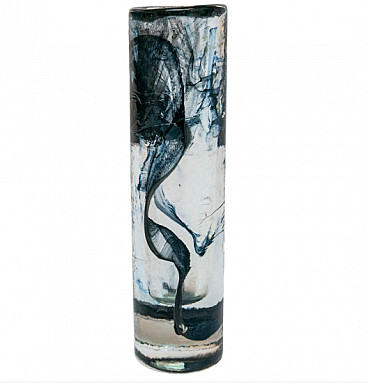 Murano glass vase with decorations, 1960s