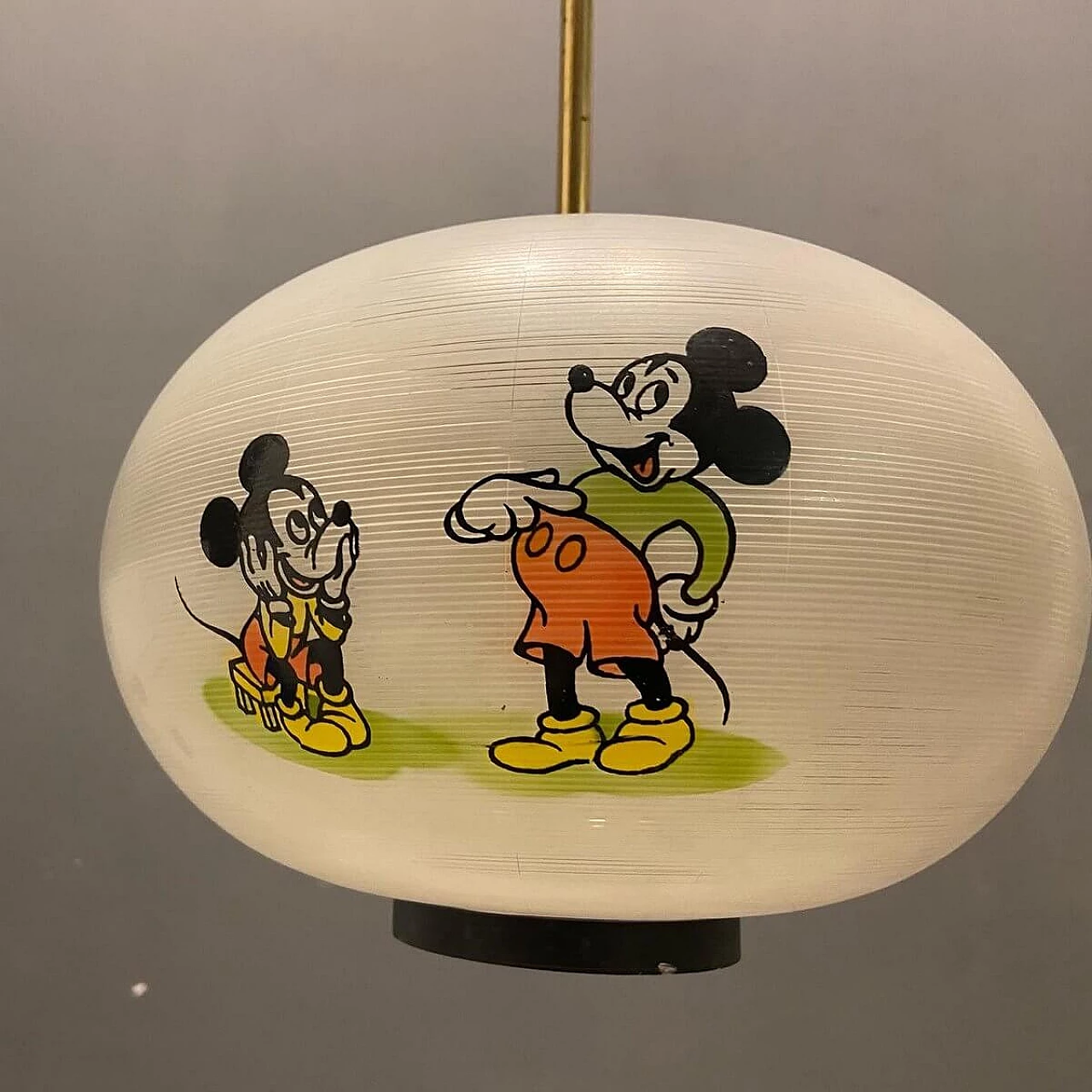 Lampadario con disegni Walt Disney attribuita a Doria Leuchten, anni '50 1