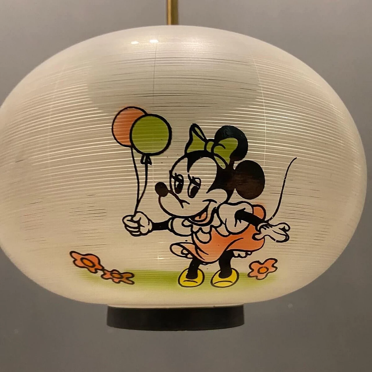 Lampadario con disegni Walt Disney attribuita a Doria Leuchten, anni '50 4