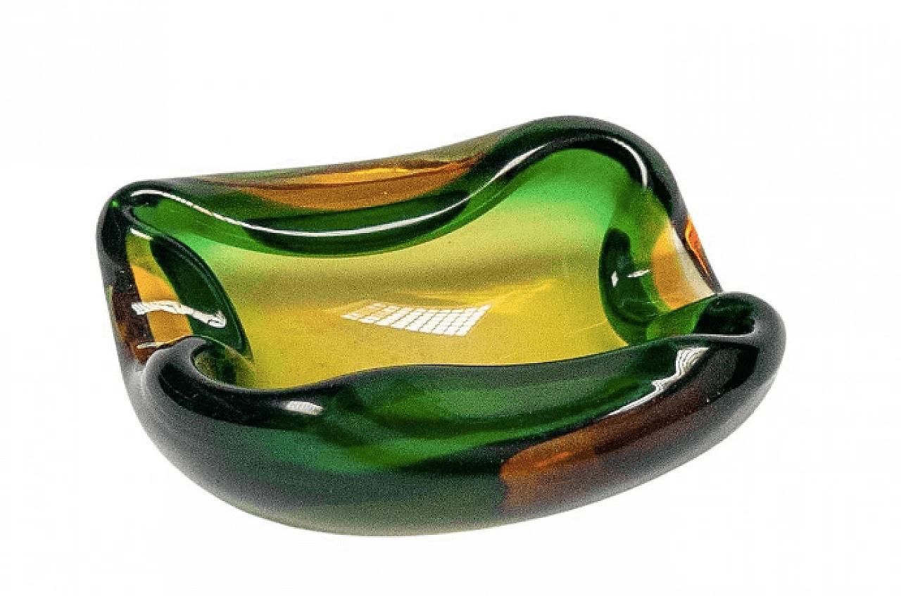 Ashtray in colored Murano glass , 1960s 1