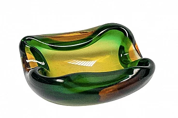 Ashtray in colored Murano glass , 1960s