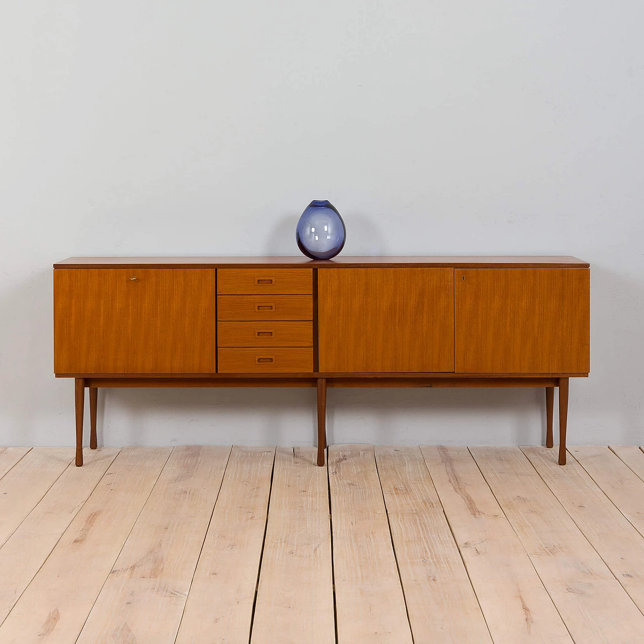 Credenza extra lunga in teak di Ima Mobili, anni '70 2
