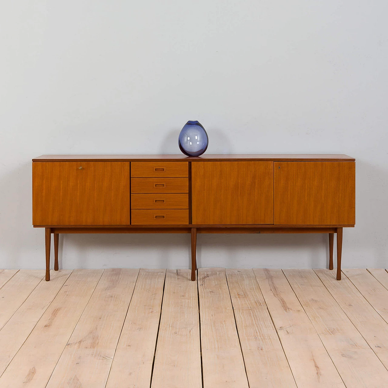 Extra-long teak sideboard by Ima Mobili, 1970s 2