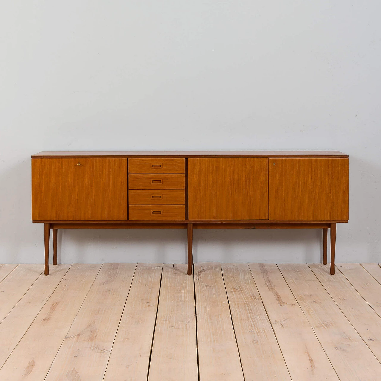Extra-long teak sideboard by Ima Mobili, 1970s 3