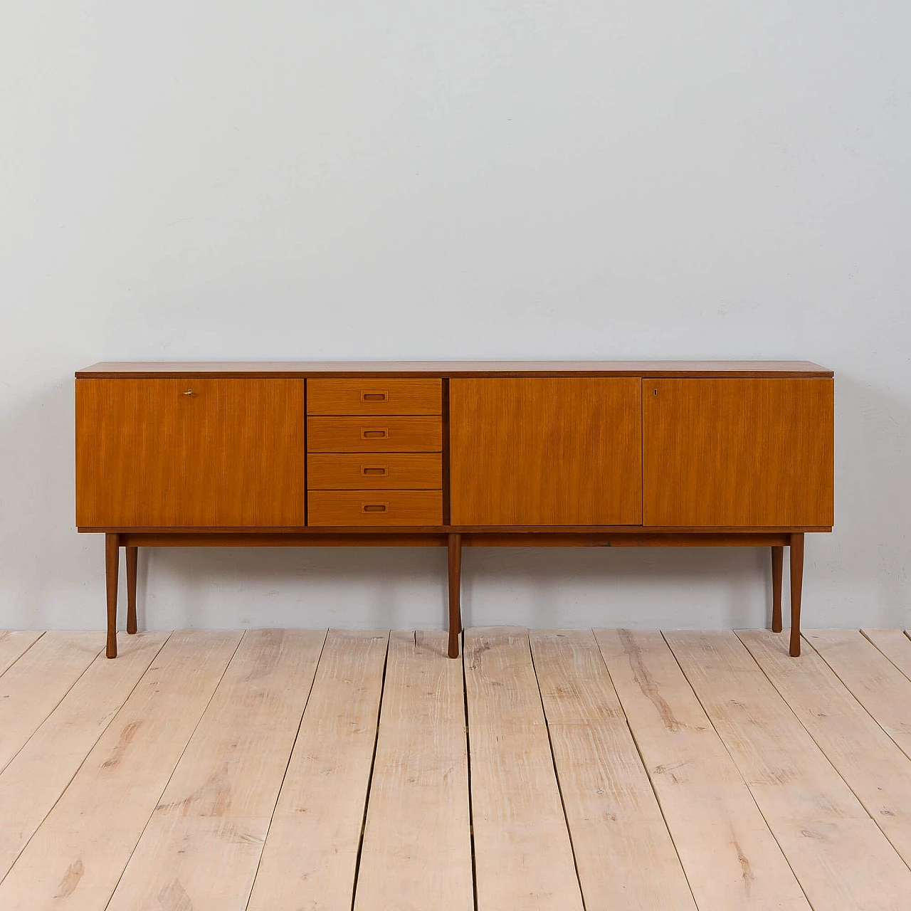 Credenza extra lunga in teak di Ima Mobili, anni '70 3