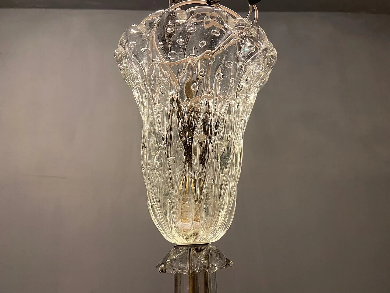 Murano glass chandelier by Barovier, 1920s 7