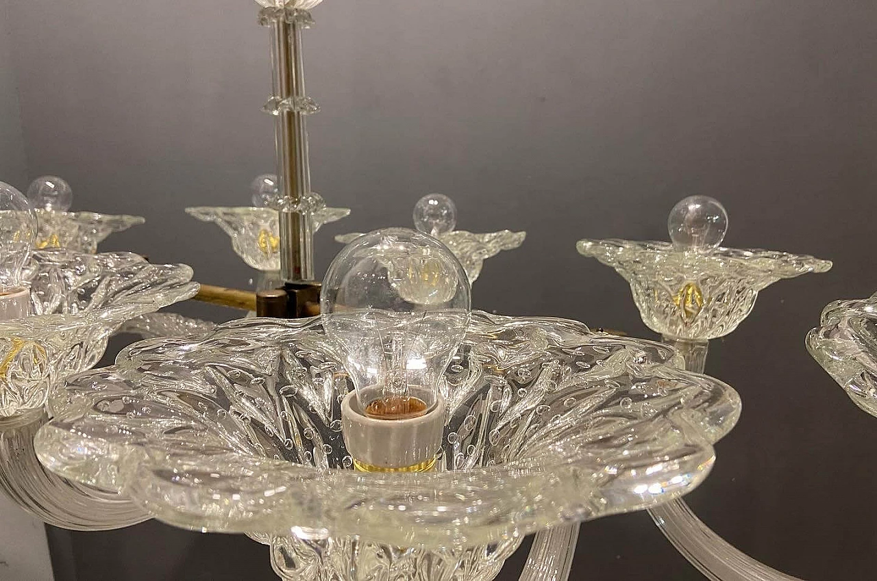 Murano glass chandelier by Barovier, 1920s 9