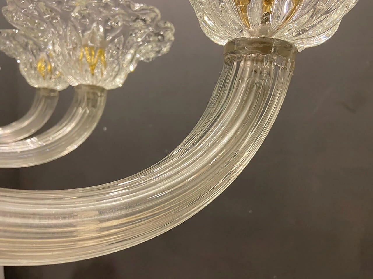 Murano glass chandelier by Barovier, 1920s 12