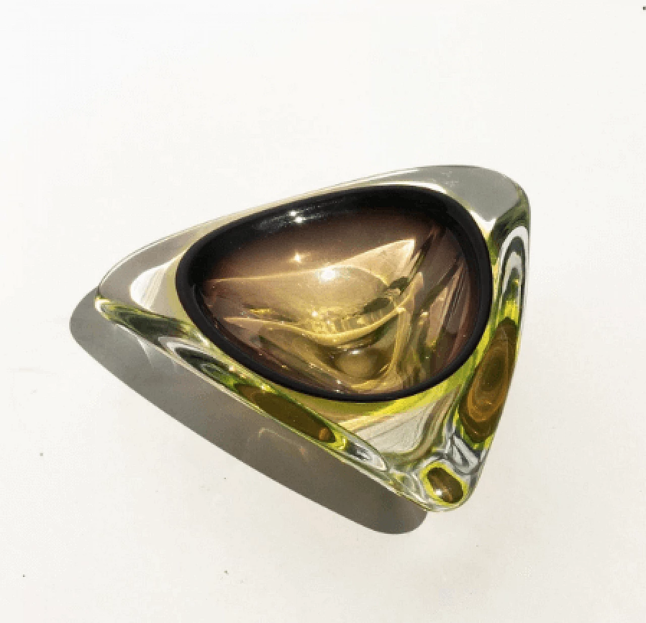 Uranium bowl in Murano glass, 1960s 2