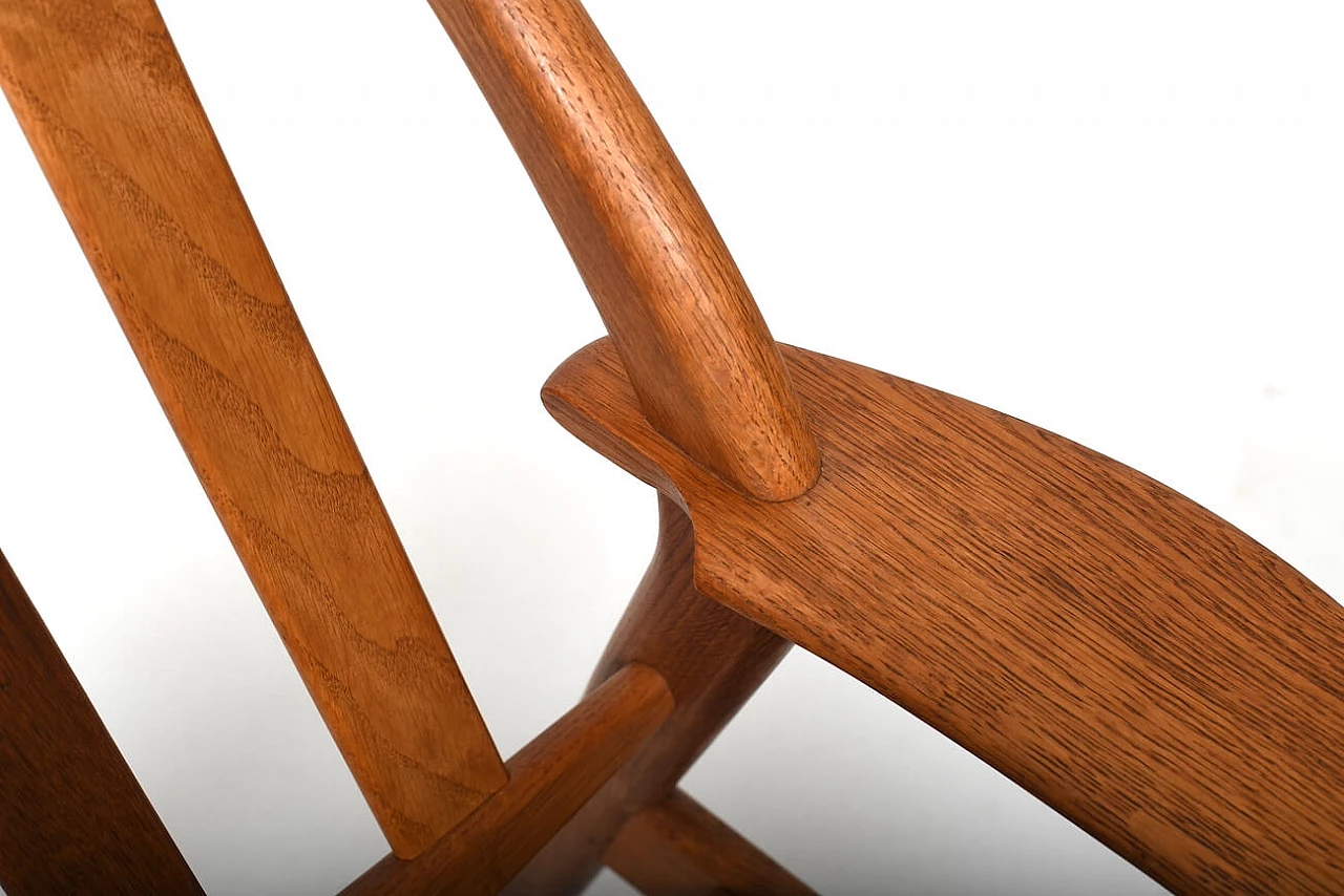 Pair of oak armchairs by Niels Koefoed, 1960s 12