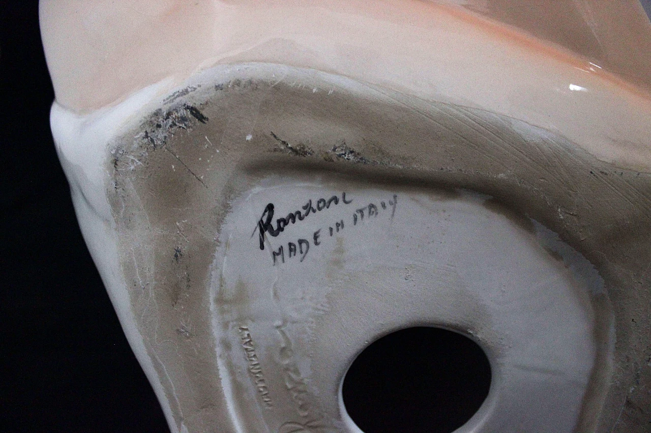 Statuette Girl sitting with her hands on her head by Ronzan, 1940s 3