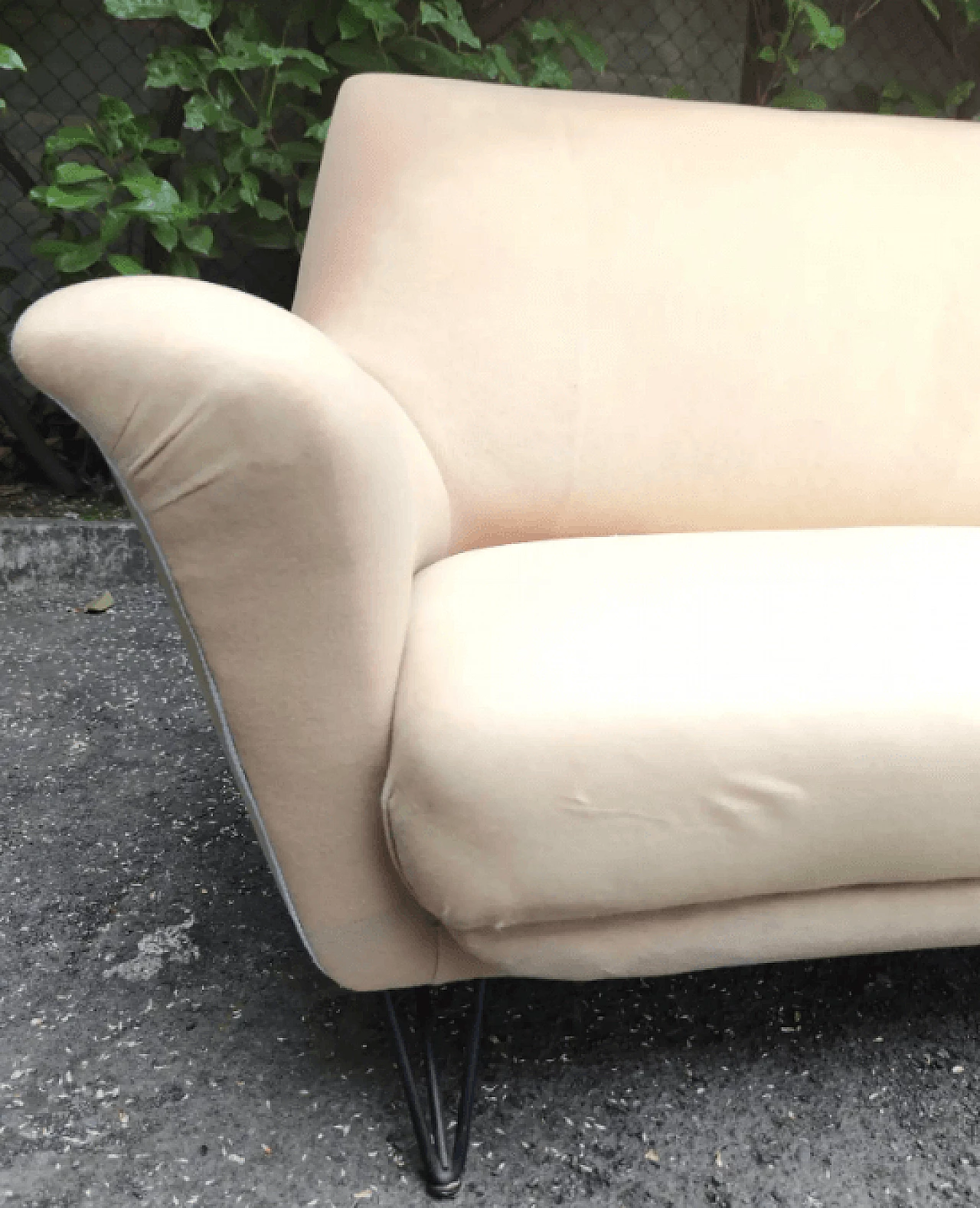 Grande divano beige di Ico Parisi, anni '50 7