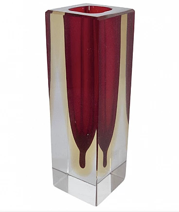 Vase in Murano glass in the style of Flavio Poli, 1960s