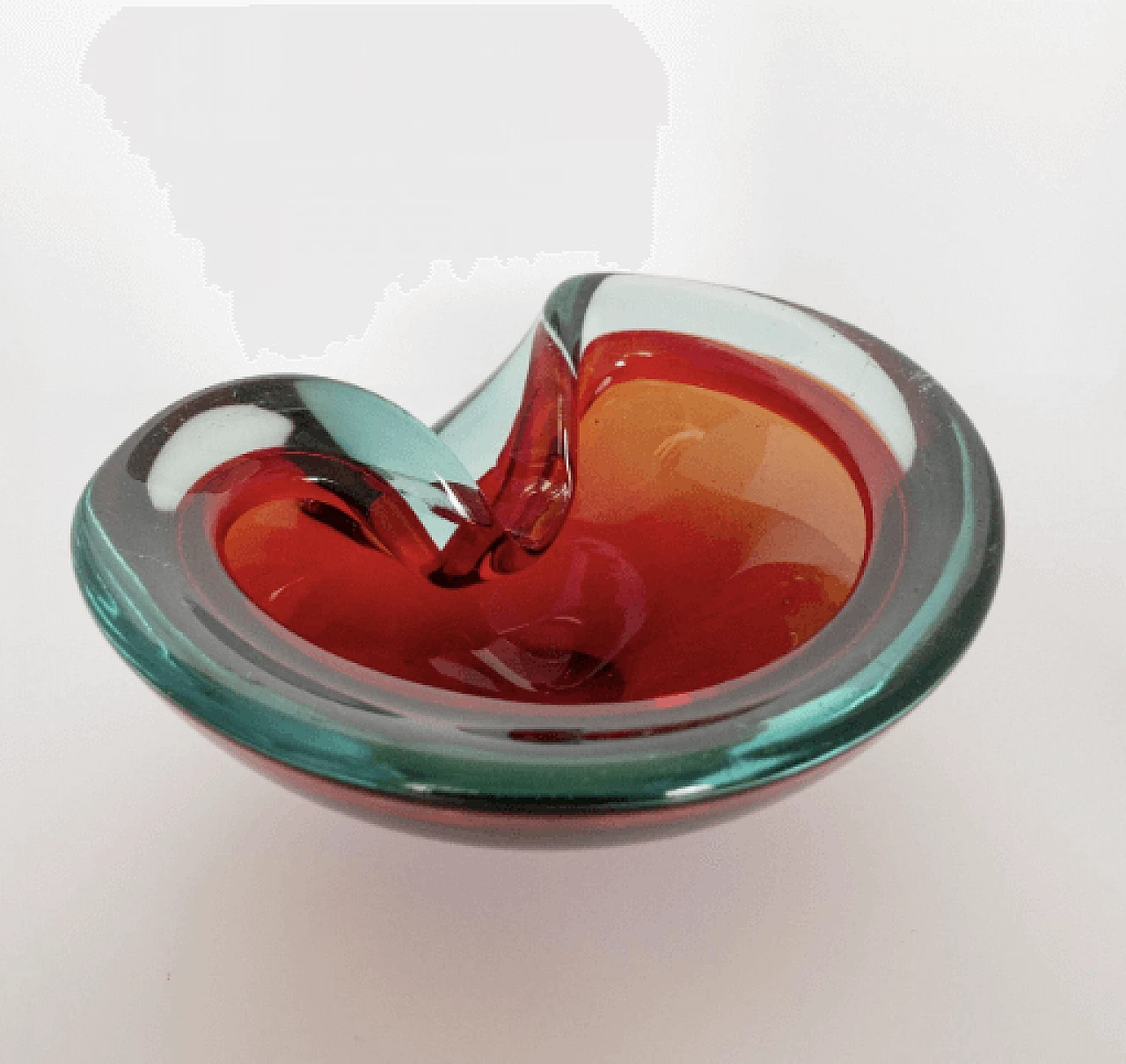 Posacenere in vetro di Murano nello stile di Flavio Poli, anni '60 2