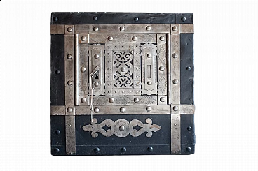 Wrought iron safe, 19th century