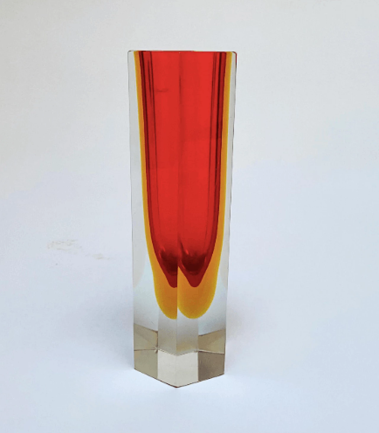 Geometric vase in Murano glass, 1960s 4