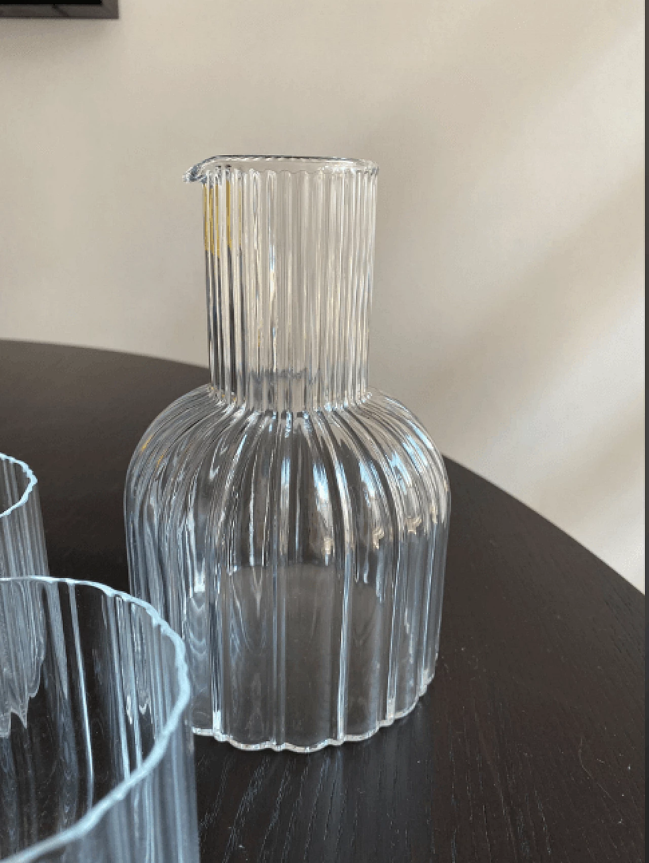 4 Ciga glasses and a jug  in glass by Lella and Massimo Vignelli, 2000s 3