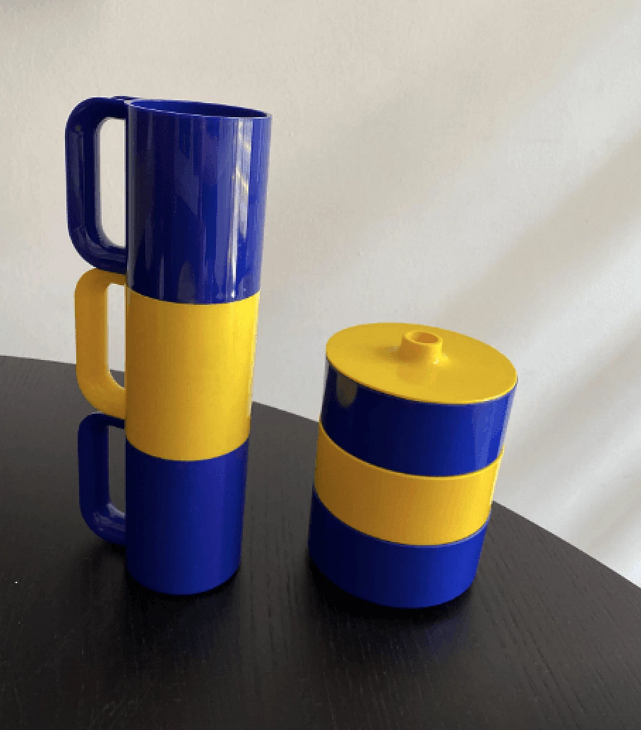 Stackable breakfast set by Massimo Vignelli for Heller, 1980s 2