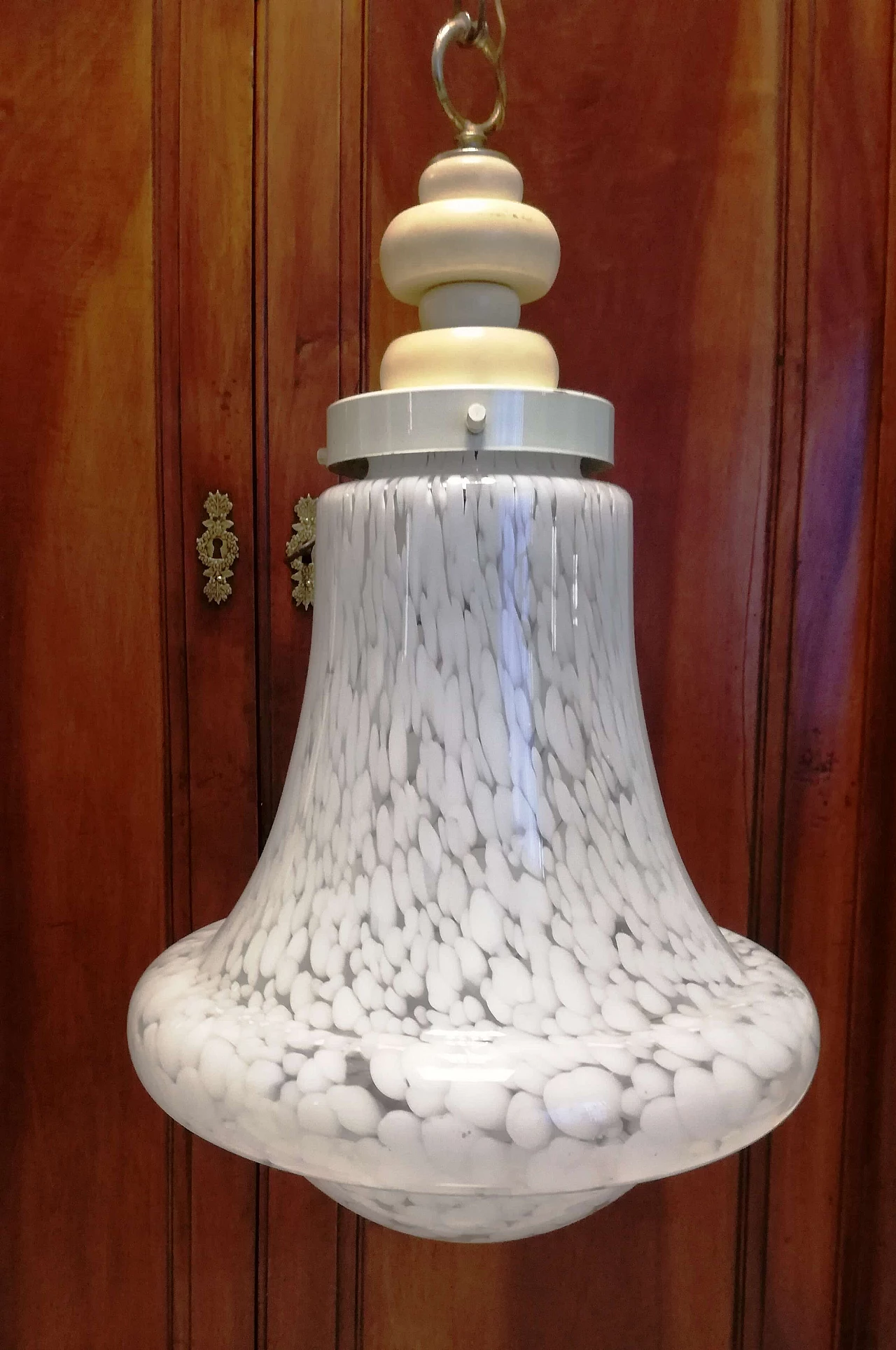 Lampadario Birillo di Carlo Nason per Mazzega, anni '60 5