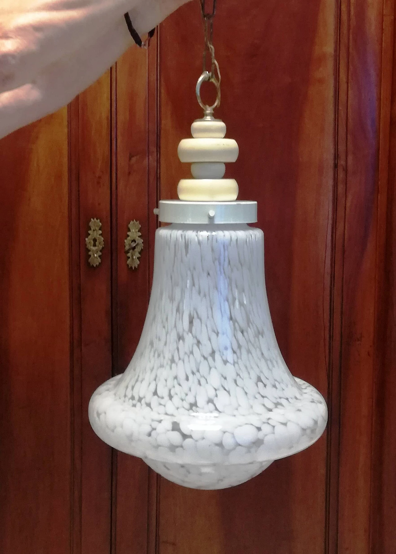 Lampadario Birillo di Carlo Nason per Mazzega, anni '60 6