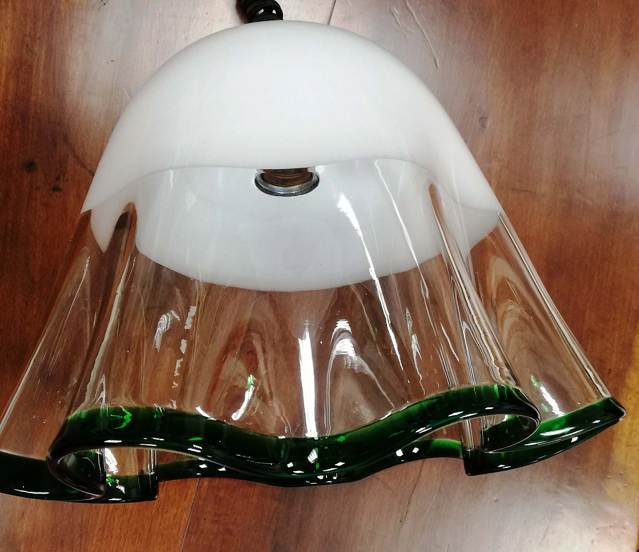 Murano glass chandelier attributed to Leucos, 1960s 2
