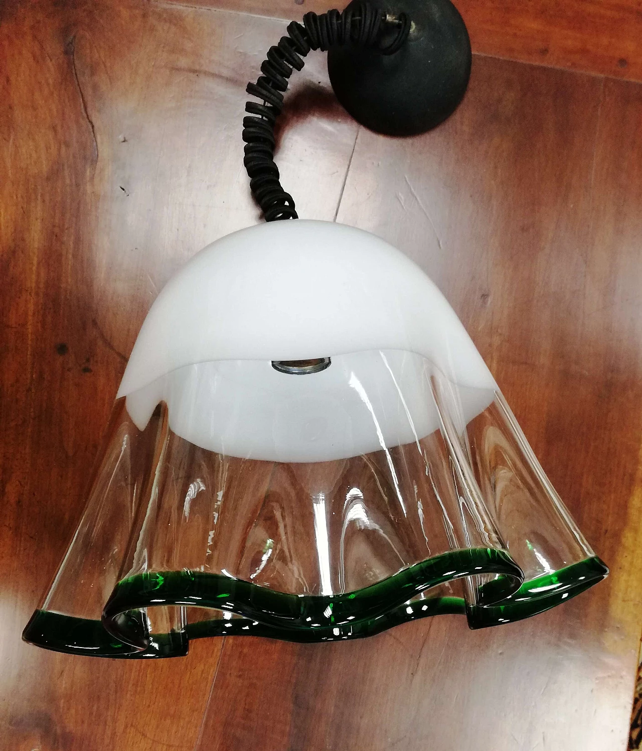 Murano glass chandelier attributed to Leucos, 1960s 3