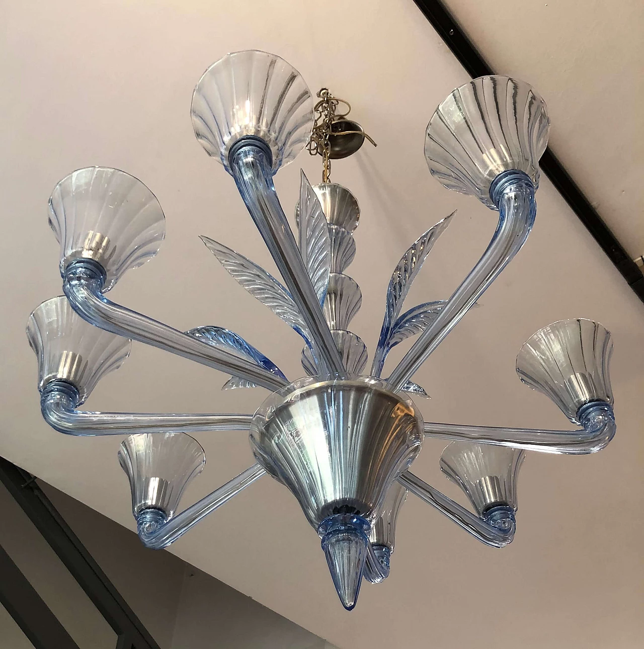 Lampadario in vetro di Murano di Barovier e Toso, anni 2000 1