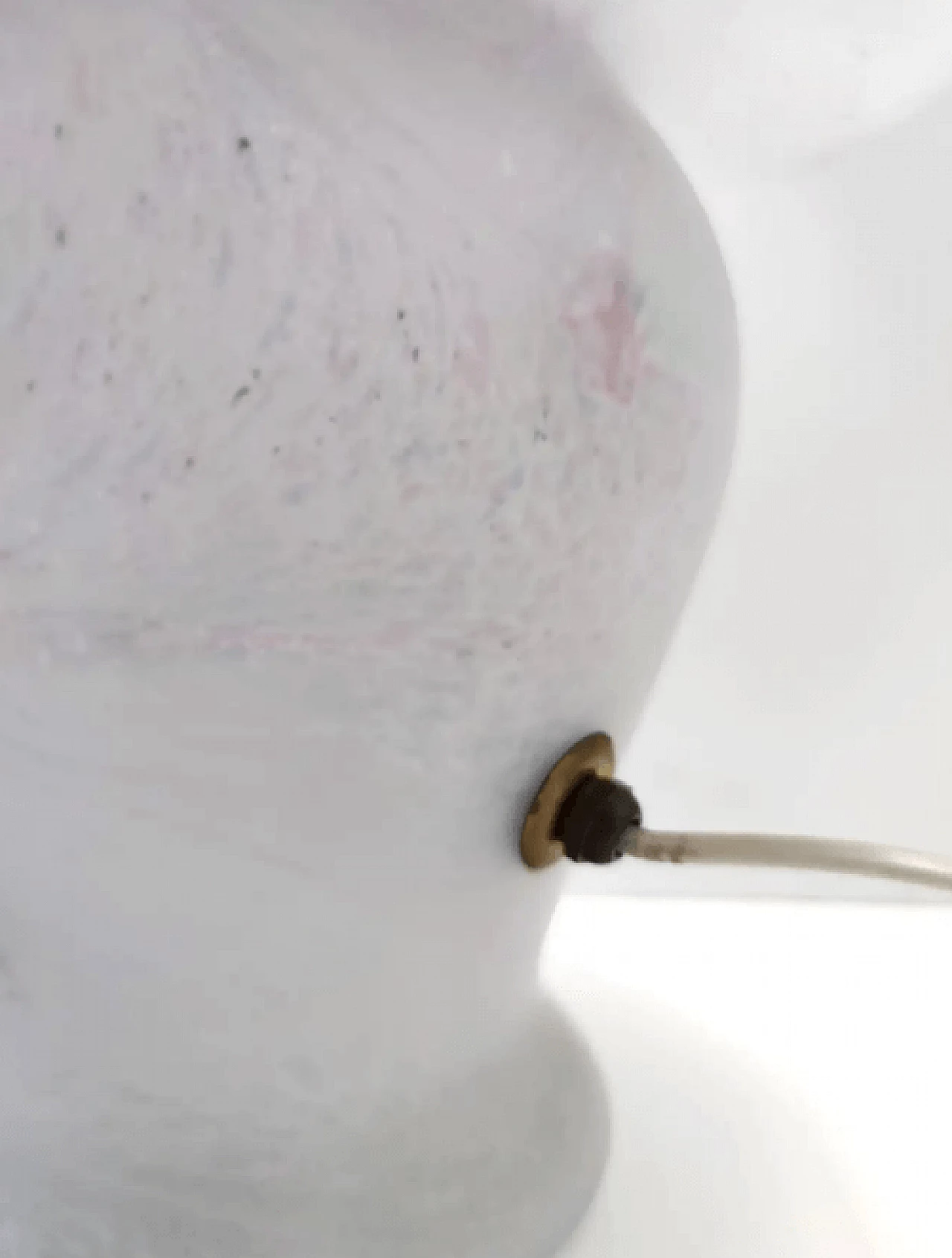 Murano glass table lamp with pink marble effect, 1970s 15