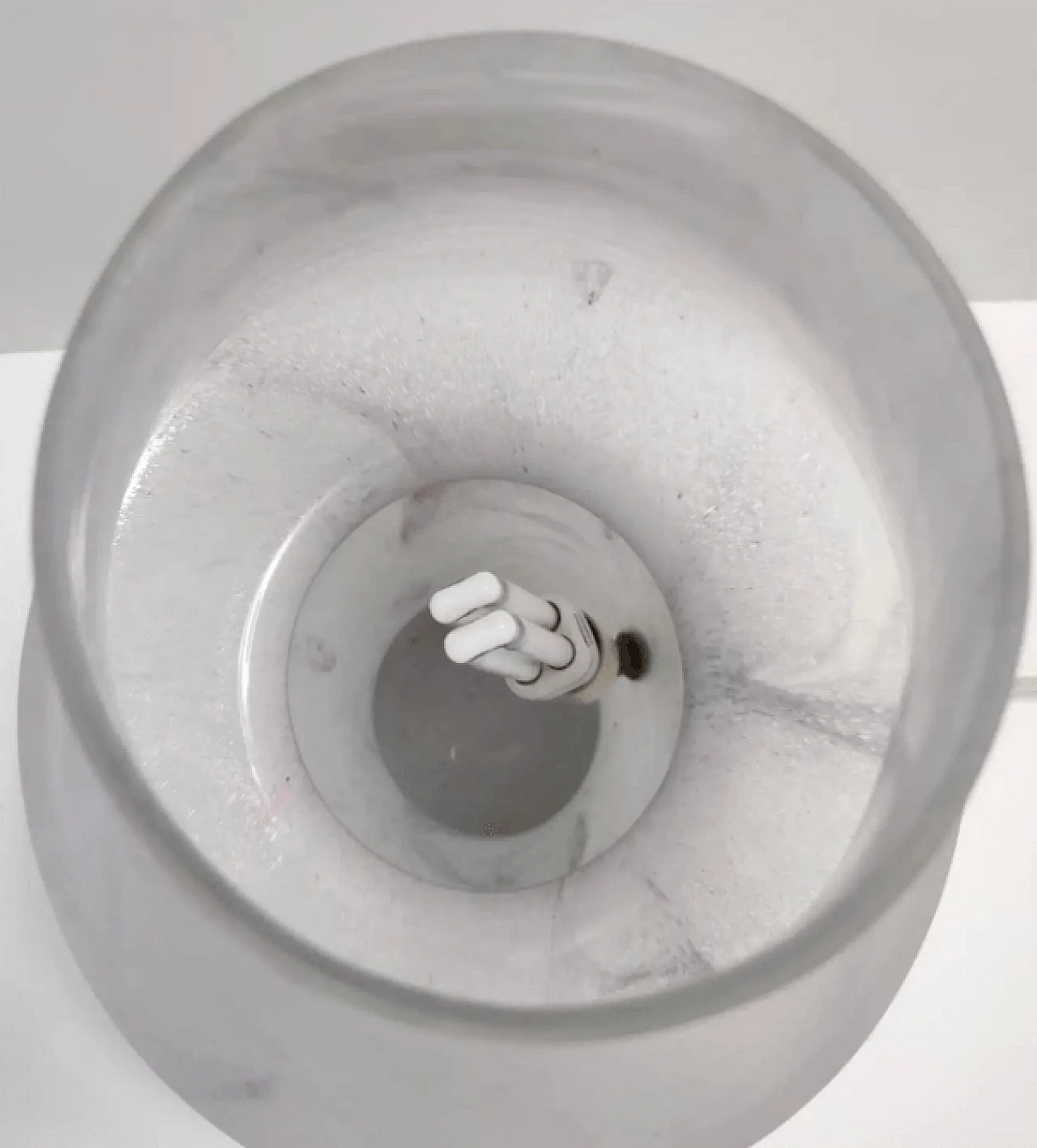 Murano glass table lamp with pink marble effect, 1970s 16