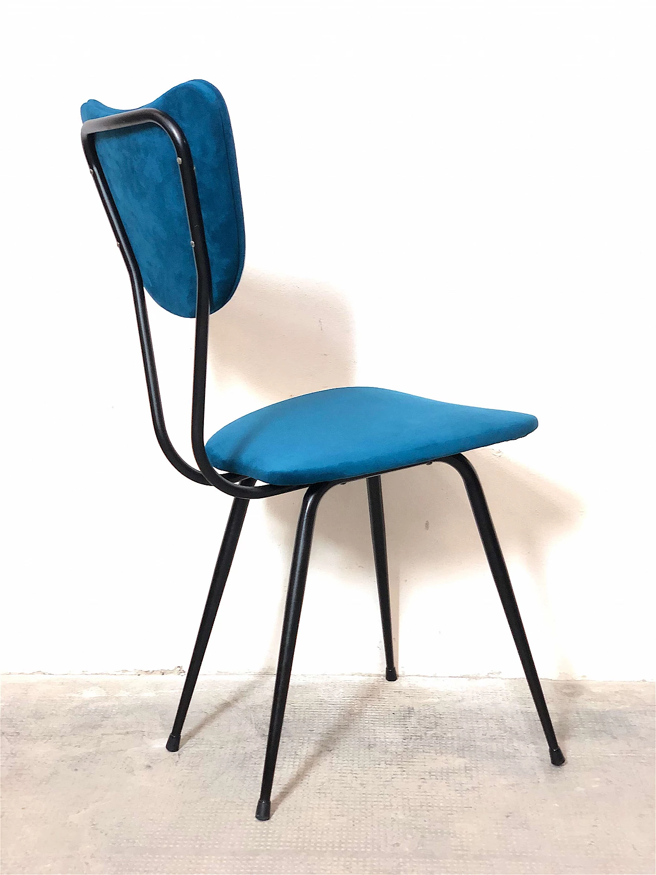 Metal and microfiber chair, 1960s 10