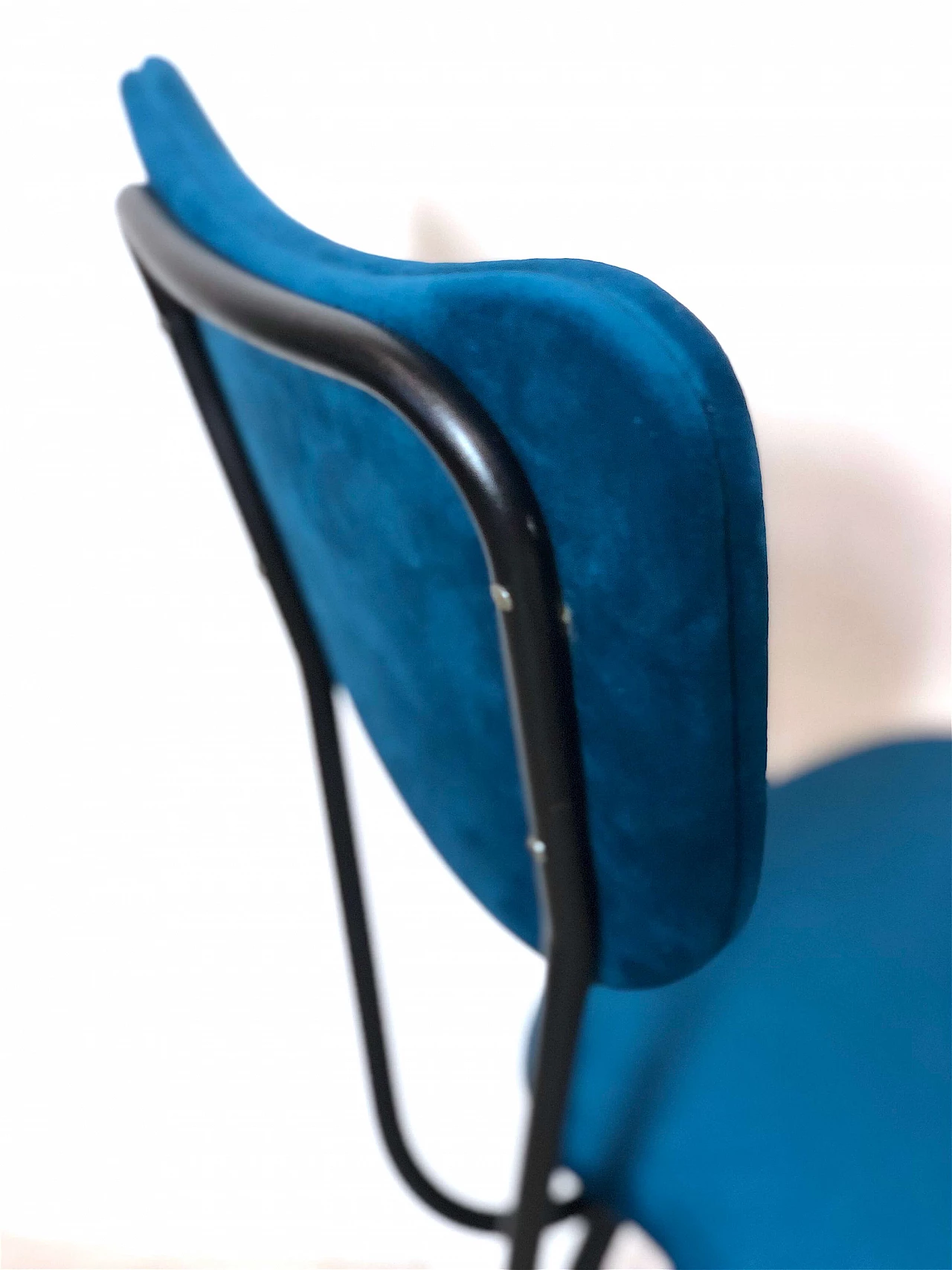 Metal and microfiber chair, 1960s 11