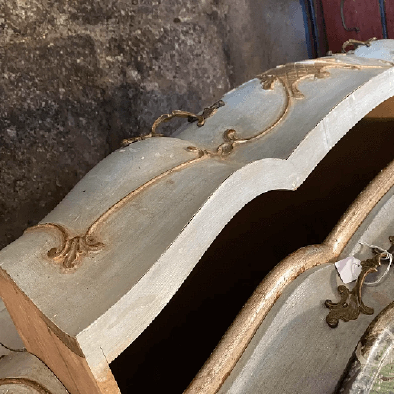 Cassettiera veneziana laccata stile Luigi XV, '800 10