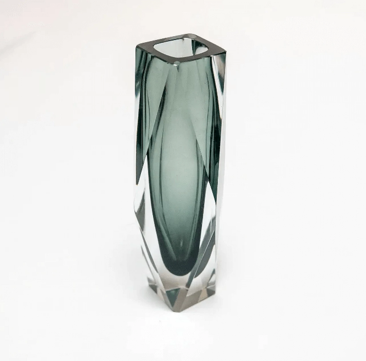 Geometric vase in Murano glass, 1960s 5