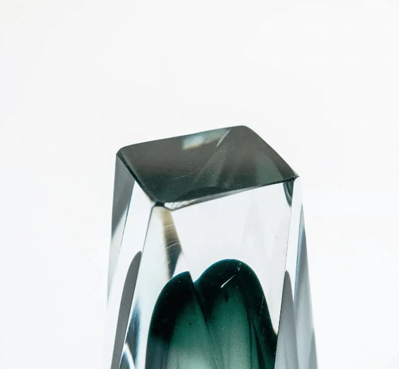 Geometric vase in Murano glass, 1960s 7