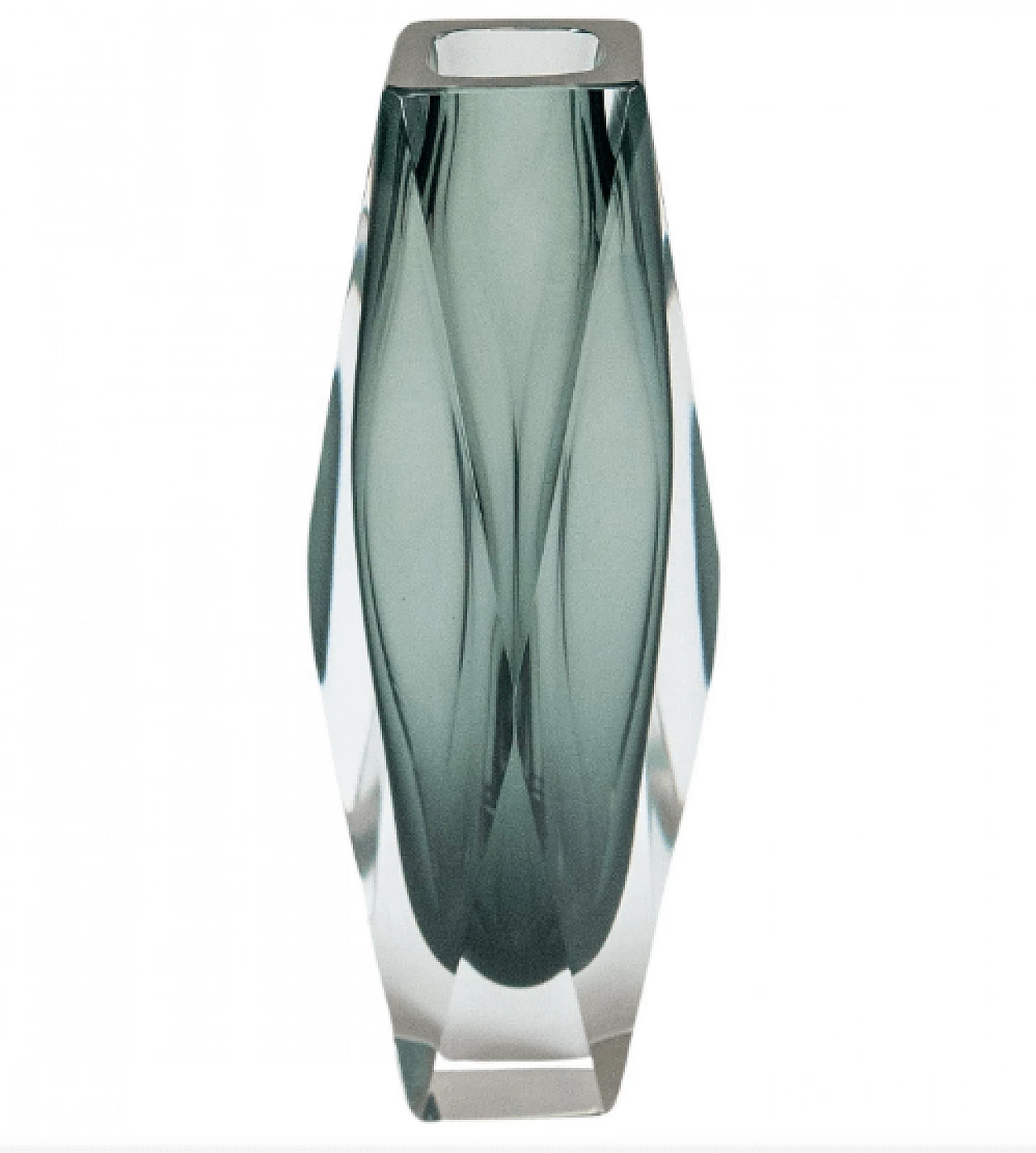 Geometric vase in Murano glass, 1960s 9