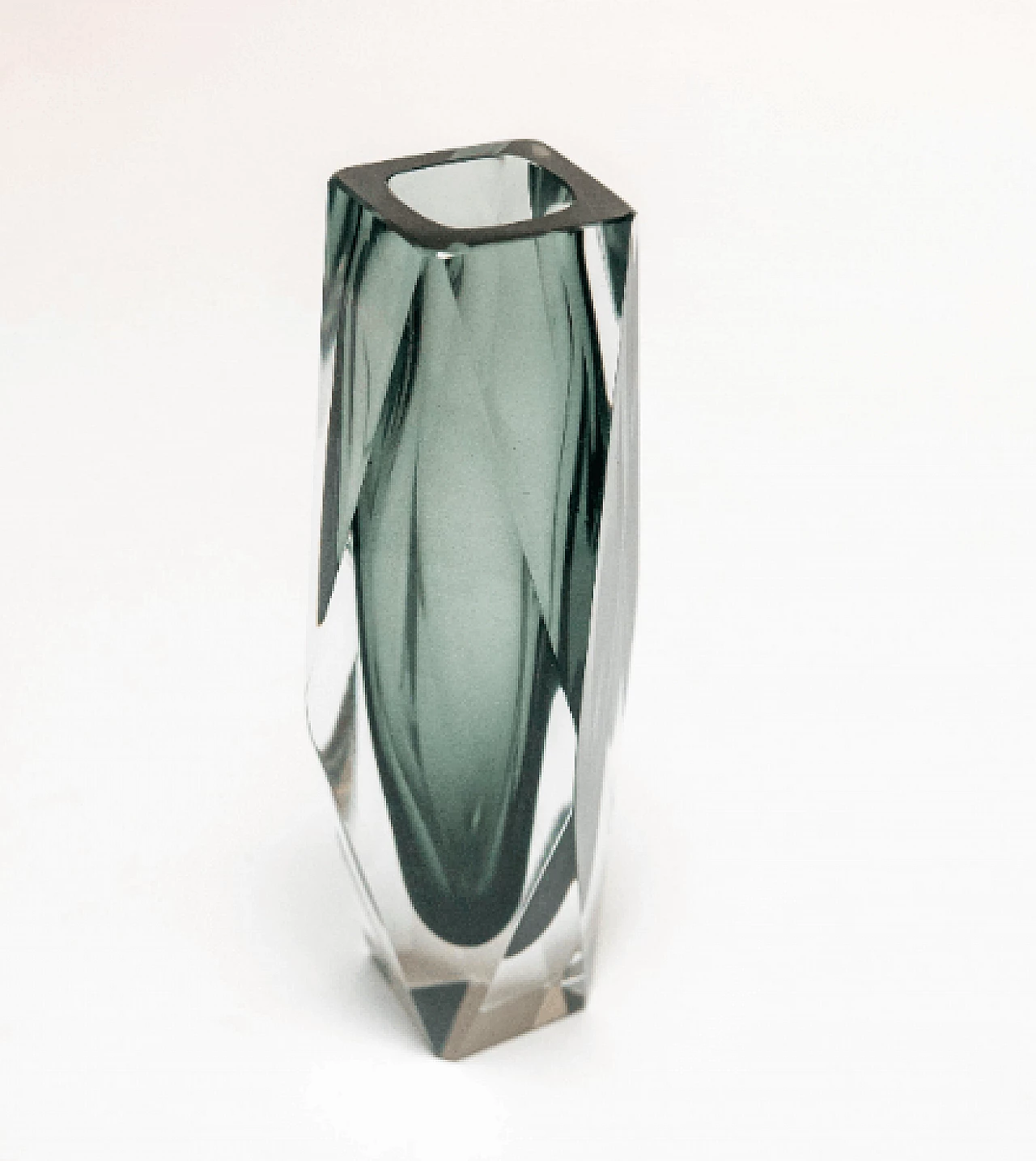 Geometric vase in Murano glass, 1960s 14