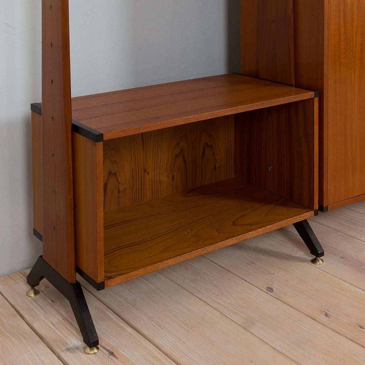 Teak wall cabinet with cupboard by AV Contemporary Furniture, 1960s 15