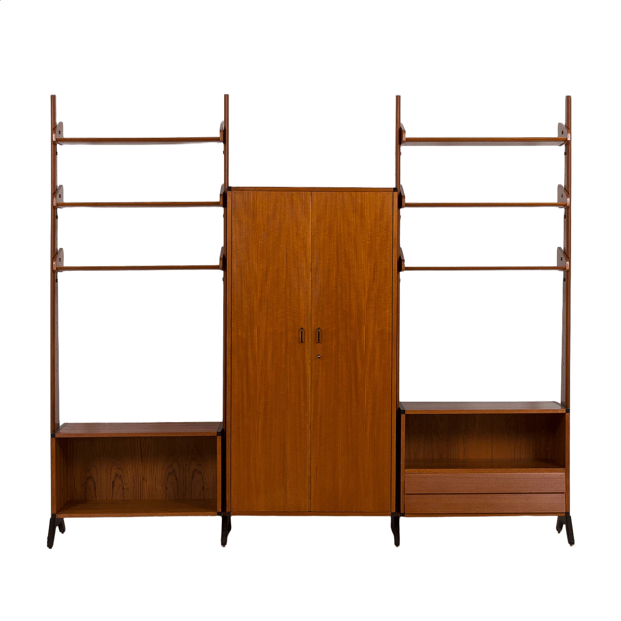 Teak wall cabinet with cupboard by AV Contemporary Furniture, 1960s 22