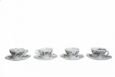 4 mugs in porcelain by Laveno, 1950s
