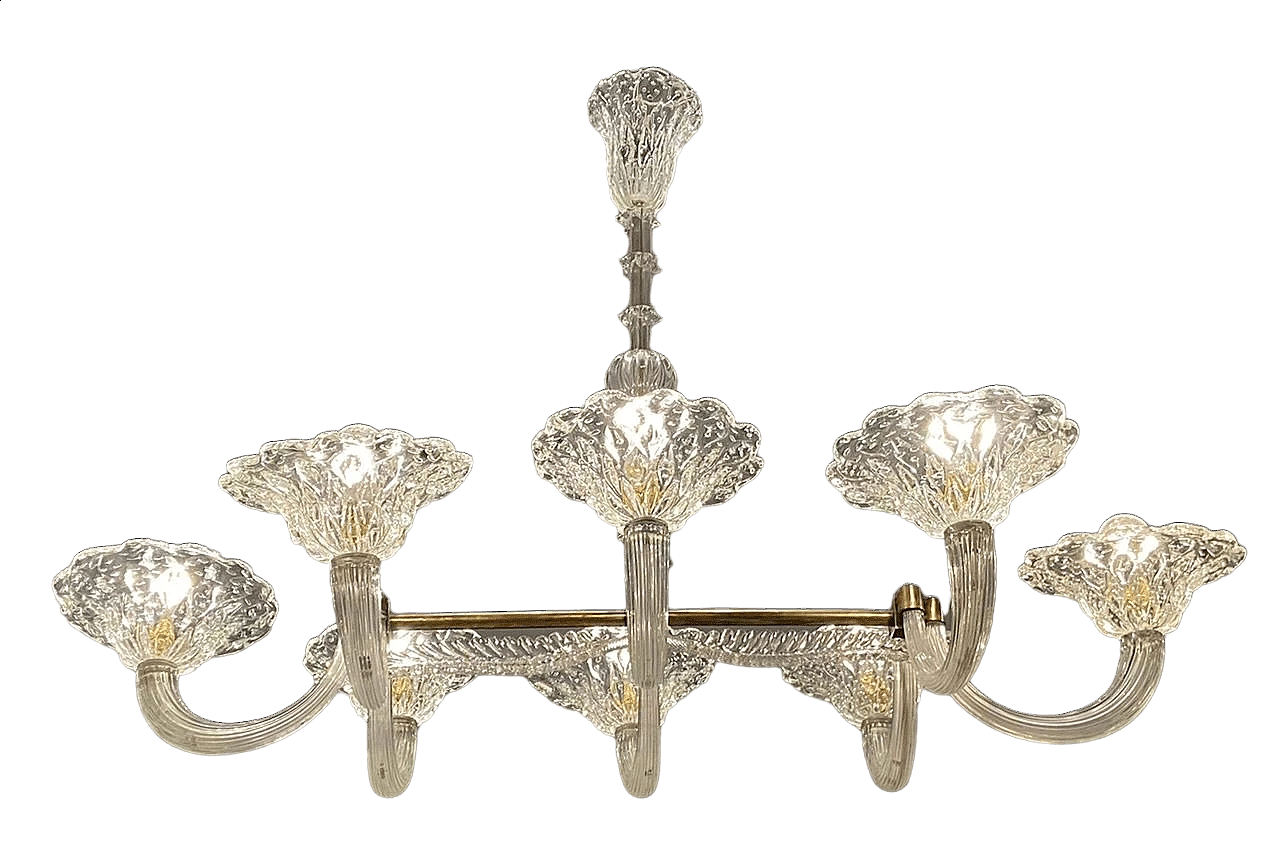 Murano glass chandelier by Barovier, 1920s 13