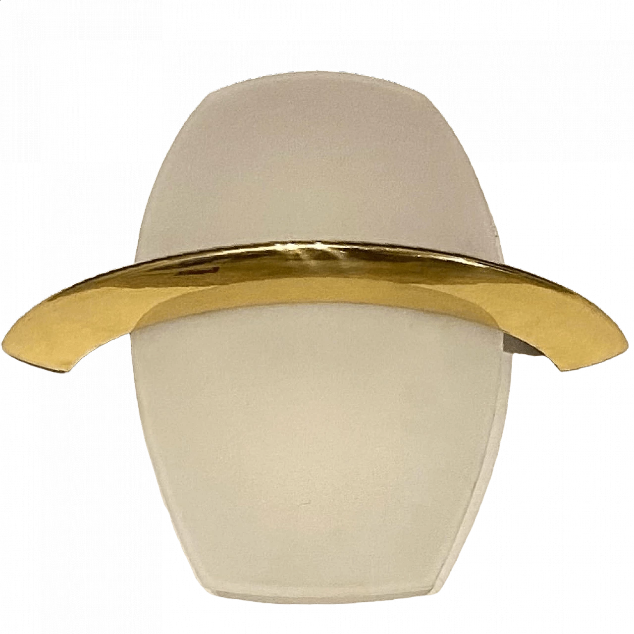 3 Satin-finished glass wall lights, 1980s 8