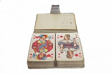 Blocco da viaggio con carte da gioco di Schmids Munchen Spielkarten, anni '60