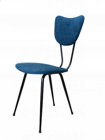 Metal and microfiber chair, 1960s
