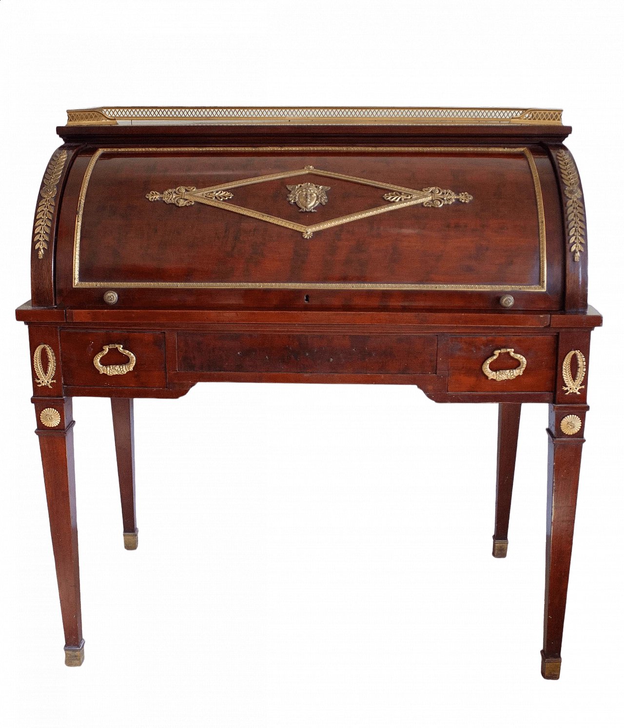 Empire-style cabinet with flap, 19th century 14