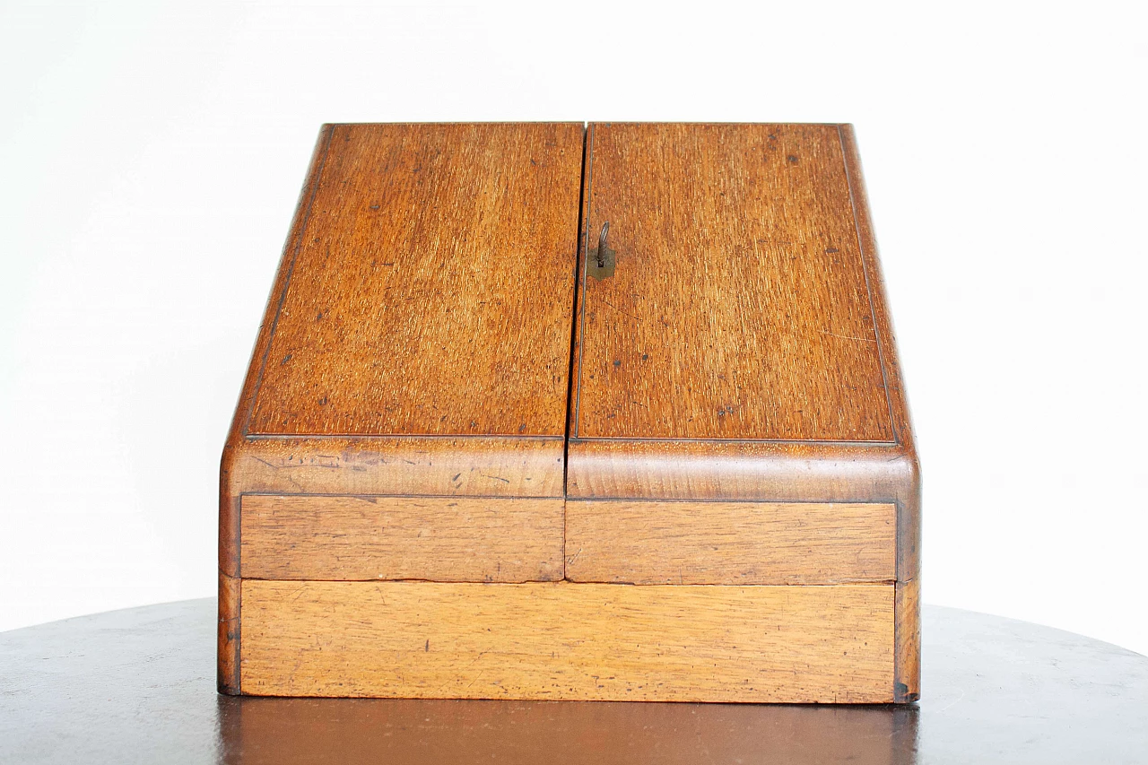 Oak letter box, early 20th century 3