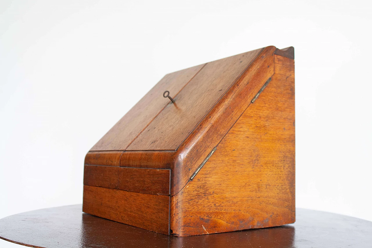 Oak letter box, early 20th century 4