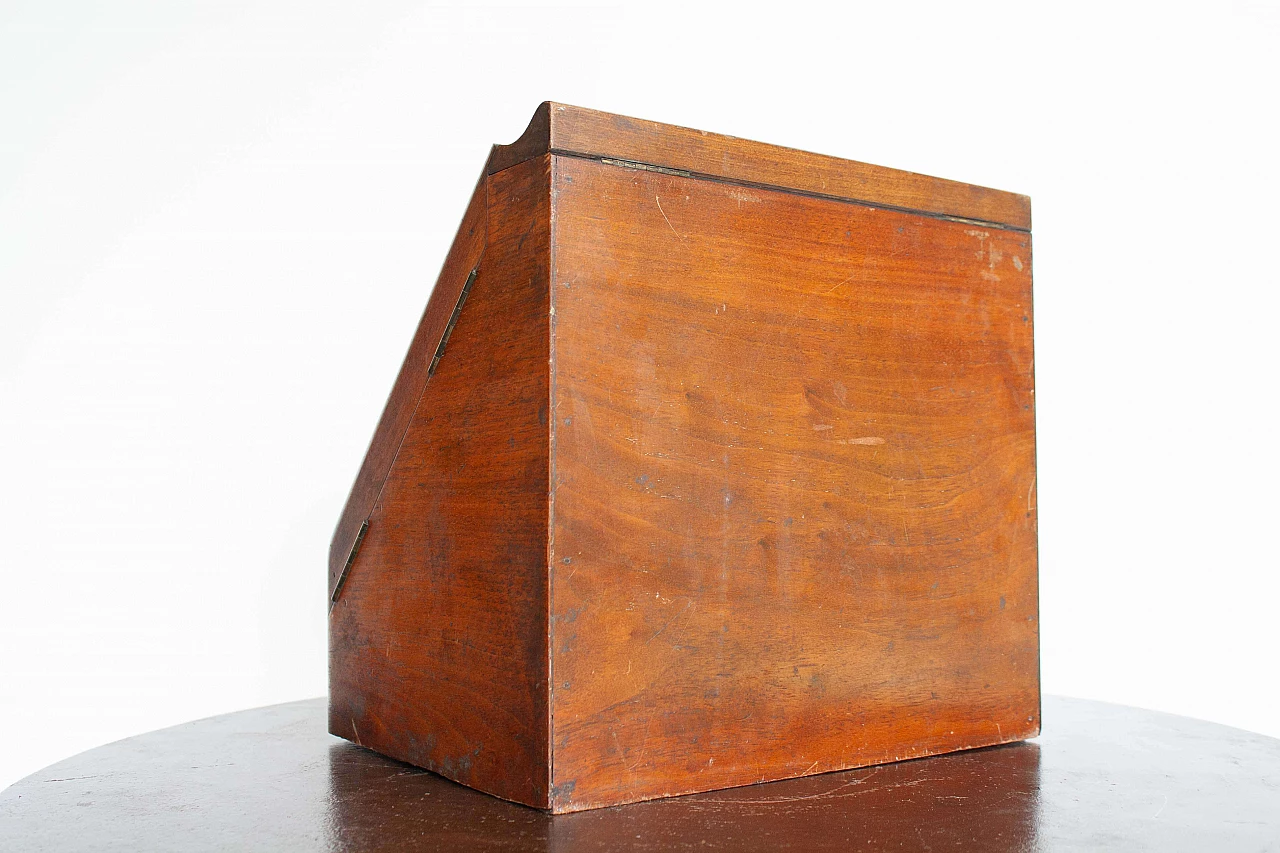 Oak letter box, early 20th century 5