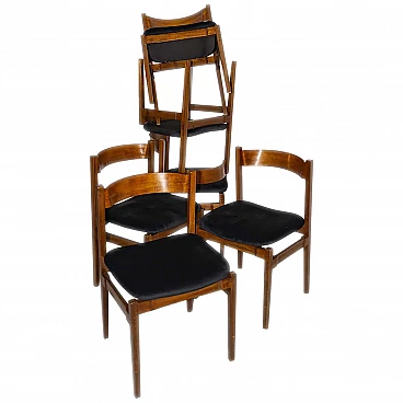 6 Dining chairs 101 by Gianfranco Frattini for Cassina, 1960s